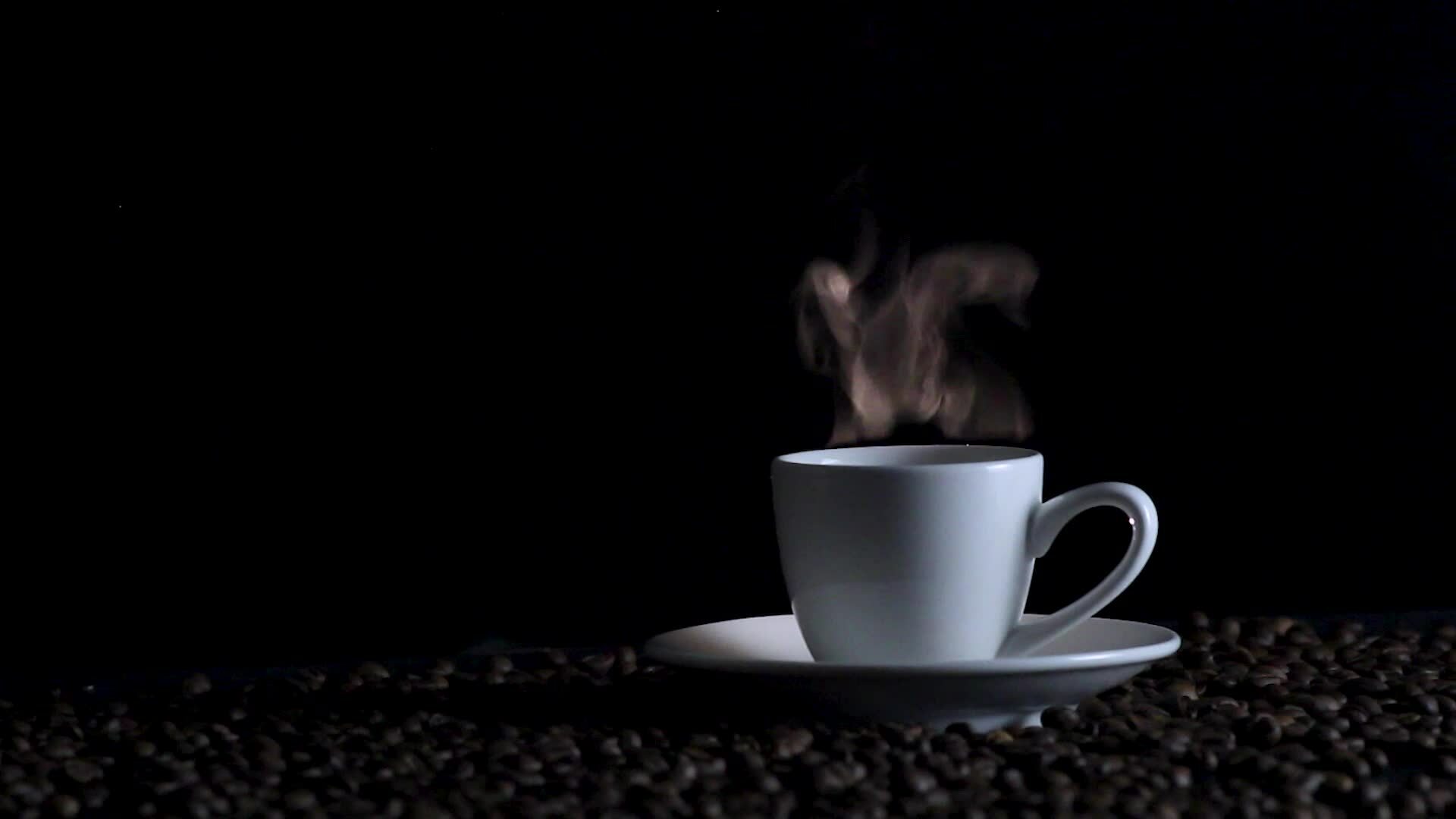 Hot Coffee Cup Stock Video Footage for Free Download