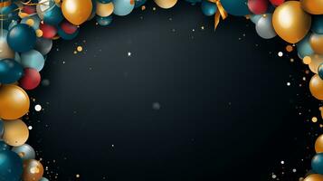 Balloon party background photo