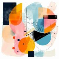Abstract composition background photo