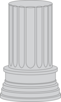 Ancient columns clipart png
