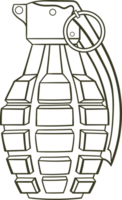 Grenade clipart design png