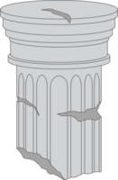 Ancient columns clipart png