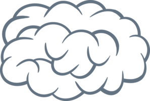 cerveau dessin animé icône clipart png