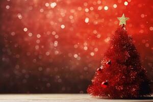 Red Christmas background photo