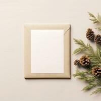 Christmas card mockup photo