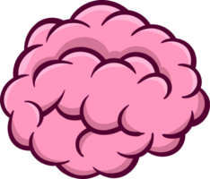 cerveau dessin animé icône clipart png