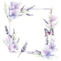 Watercolor lavender background photo