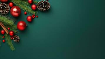 Christmas fir branch background photo