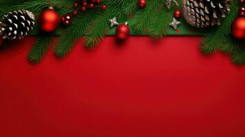 Christmas fir branch background photo