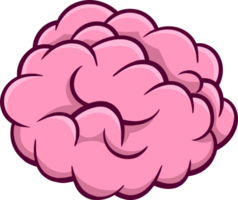 cerveau dessin animé icône clipart png