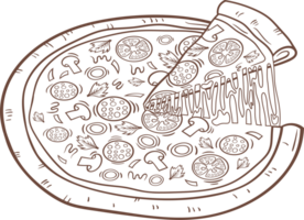 Pizza clipart diseño png