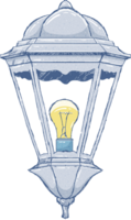 årgång lampa ClipArt png