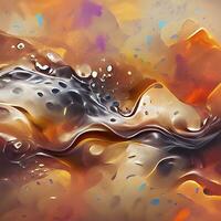 Abstract background with a fluid, water-like texture. AI Generated photo