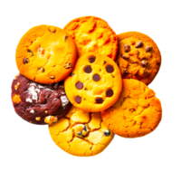 Chocolate Chip Cookie Biscuit Generative Ai png