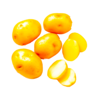 3d stylized potatoes Generative Ai png