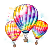 ballon dessin animé , hélium ballon transparent génératif ai png