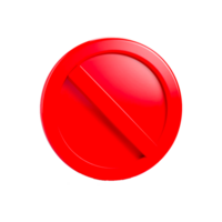 Forbidden Red Sign Material  Generative Ai png