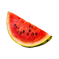 Fresh watermelon slice Generative Ai png