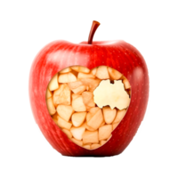 Vegetable carving Fruit carving Food Apple, Generative Ai png