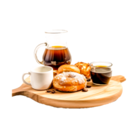 Coffee Cafe Breakfast Drink Biscuits Generative Ai png