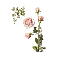 Rose branche png génératif ai