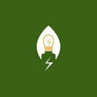 Eco Power Energy Logo Vector Template Illustration