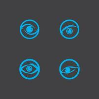 Eye Care Health Logo Vector Template