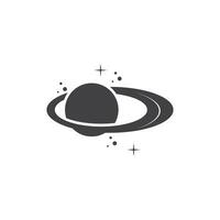 A Saturn Planet Symbol Vector Illustration