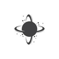 A Saturn Planet Symbol Vector Illustration