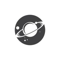 A Saturn Planet Symbol Vector Illustration