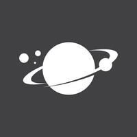 A Saturn Planet Symbol Vector Illustration