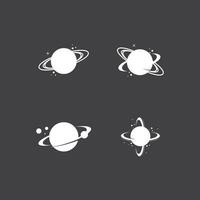 un Saturno planeta símbolo vector ilustración