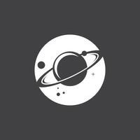 un Saturno planeta símbolo vector ilustración