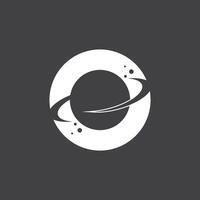 A Saturn Planet Symbol Vector Illustration