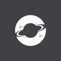 A Saturn Planet Symbol Vector Illustration