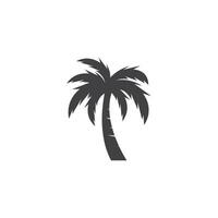 Palm Coconut Tree Logo Icon Silhouette vector