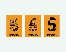 Numbers. Trendy font in retro Bauhaus design style. Artistic geometric printing type. Stylized alphabet vector