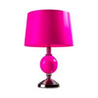 Pink Table Lamp Generative Ai png