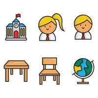 school icons for you download vector