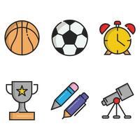 school icons for you download vector