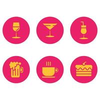 icons food glyph awesome vector