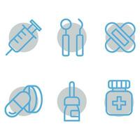medical icons set for you download vector