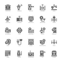 Futuristic Technology icon pack for your website, mobile, presentation, and logo design. Futuristic Technology icon glyph design. Vector graphics illustration and editable stroke.
