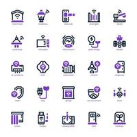 Futuristic Technology icon pack for your website, mobile, presentation, and logo design. Futuristic Technology icon mixed line and solid design. Vector graphics illustration and editable stroke.