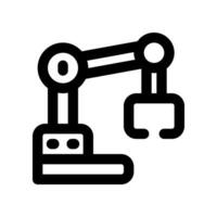 robot arm icon. vector icon for your website, mobile, presentation, and logo design.