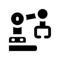 robot arm icon. vector icon for your website, mobile, presentation, and logo design.