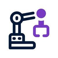 robot arm icon. vector icon for your website, mobile, presentation, and logo design.