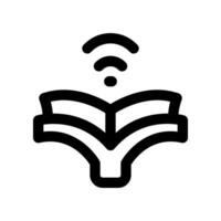 electronic book icon. vector icon for your website, mobile, presentation, and logo design.