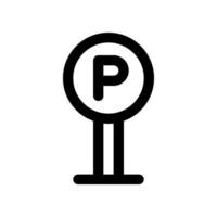 parking sign icon. vector icon for your website, mobile, presentation, and logo design.