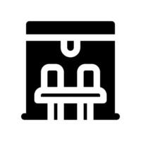 bus stop icon. vector icon for your website, mobile, presentation, and logo design.